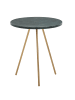 FineBuy Beistelltisch in Grün / Marmor / 38x38x44