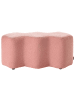 Beliani Bettbank LITTLETON in Rosa/Schwarz - (W) 86 x (H) 38 x (L) 30 cm