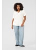 KAFFE curve Kurzarm-Bluse KCfananda Regular fit in Chalk CC.