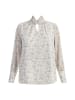 faina Damen Bluse in Wollweiss Mehrfarbig