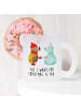 Mr. & Mrs. Panda Kaffeetasse Nachtfalter Schneemann mit Spruch in Transparent