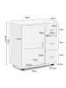 KADIMA DESIGN Badschrank WL5.877 60x65,5x33 cm Midi-Schrank mit Tür &