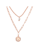 Valero Pearls Halskette Edelstahl Preciosa Süßwasser-Zuchtperle in roségold