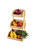 relaxdays Obst Etagere in Natur - (B)30 x (H)49 x (T)25 cm