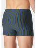 Schiesser Retro Short / Pant 95/5 Essentials - Cotton in Dunkelblau / grün