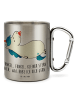 Mr. & Mrs. Panda Thermobecher Einhorn Schnuller mit Spruch in Silber