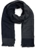 styleBREAKER Schal in Dunkelblau-Grau