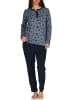 NORMANN Frottee Pyjama Schlafanzug Sterne - 48781 in marine