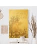 WALLART Leinwandbild Gold - Vogelschwarm vor goldenem Baum in Gold