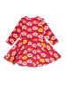Toby Tiger Skaterkleid mit Retro Blumen Print in rosa