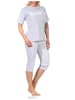 NORMANN CapriSchlafanzug Hose "New York City Loving" - 65219 in Grau
