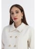 faina Damen Kurze Carbanjacke in Wollweiss