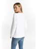 usha BLUE LABEL Damen Sweatshirt in Weiss