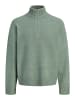 Jack & Jones Sweatshirt mit halbem Reißverschluss in Laurel Wreath
