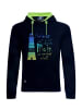SCHIETWETTER Hoodie "Leuchtturm" in black-rainbow