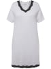 Ulla Popken Nachthemd in schneeweiß