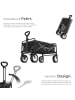 tectake Faltbarer Handwagen Leon mit Bremsen, Belastbarkeit 80kg