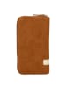 Zwei Mademoiselle Geldbörse 20 cm in nubuk cognac