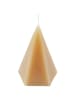 Homea Deko-Kerze ARTY in Beige, (B) 7,4 x (H) 12 x (L) 7,4 cm