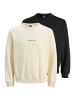 Jack & Jones Sweatshirt Norrebro in Beige / schwarz