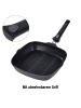Stoneline Grillpfanne 28 cm mit abnehmbarem Griff | ohne Deckel in Anthrazit