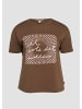 QS T-Shirt in 89D1_dunkelbraun
