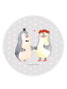 Mr. & Mrs. Panda magnet Pinguin Heirat ohne Spruch in Grau Pastell