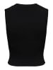 ONLY Geripptes Kurzes Crop Top ONLMAJLI in Schwarz