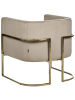 Beliani Sessel SIRKKA in Beige/Gold - (W) 72 x (H) 71 x (L) 70 cm