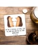 Mr. & Mrs. Panda Bierdeckel Igel Liebe mit Spruch in Weiß
