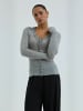 Seamless Basic Top Cotton in Grey Melange