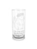 Mr. & Mrs. Panda Longdrinkglas Stinktier  mit Spruch in Transparent