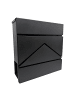 relaxdays Briefkasten in Schwarz - (B)37 x (H)37 x (T)11 cm