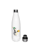 Mr. & Mrs. Panda Edelstahl Trinkflasche Pinguin Bier ohne Spruch in Weiß