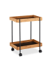 relaxdays Servierwagen in Natur - (B)46 x (H)57 x (T)28 cm