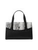 faina Women Handbag in Black White