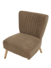 Beliani Sessel VAASA in Braun/Braun - (W) 61 x (H) 85 x (L) 60 cm