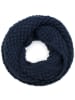 styleBREAKER Strick Loop Schal in Midnight-Blue / Dunkelblau