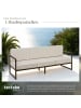 tectake Garten-Loungesofa mit Stahlgestell, 210 x 78 x 85 cm