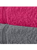 Erwin Müller Frottier Handtuch 8er-Pack Heidelberg in pink-anthrazit