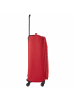 travelite Chios - 4-Rollen-Trolley L 78 cm erw. (schwarz) in rot