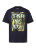 Men Plus Kurzarm T-Shirt in navy blau