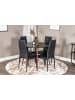 ebuy24 Essgruppe Plaza 20 (5-teilig) Schwarz 100 x 100 cm