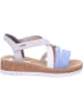 rieker Keilsandalette in blau