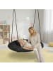 relaxdays Nestschaukel in Schwarz – 100 cm