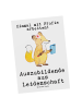 Mr. & Mrs. Panda Wanddeko Auszubildende Leidenschaft mit Spruch in Weiß
