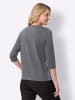 Sieh an! 3/4-Arm-Shirt in anthrazit-meliert-schwarz-bedruckt