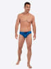 HOM Badehose Swim Mini Briefs Panarea in blue print