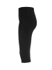 GOLDNER Kurzgröße:  Bequeme Capri-Leggings in schwarz