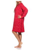 NORMANN Frottee langarm Nachthemd - 82123 in rot